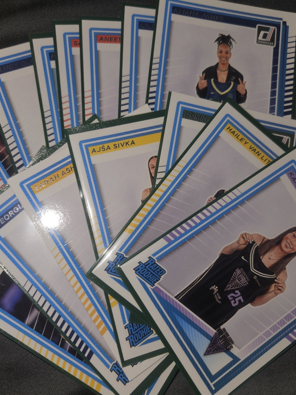WNBA Rookie Trading Cards - Assorted Players - Blue